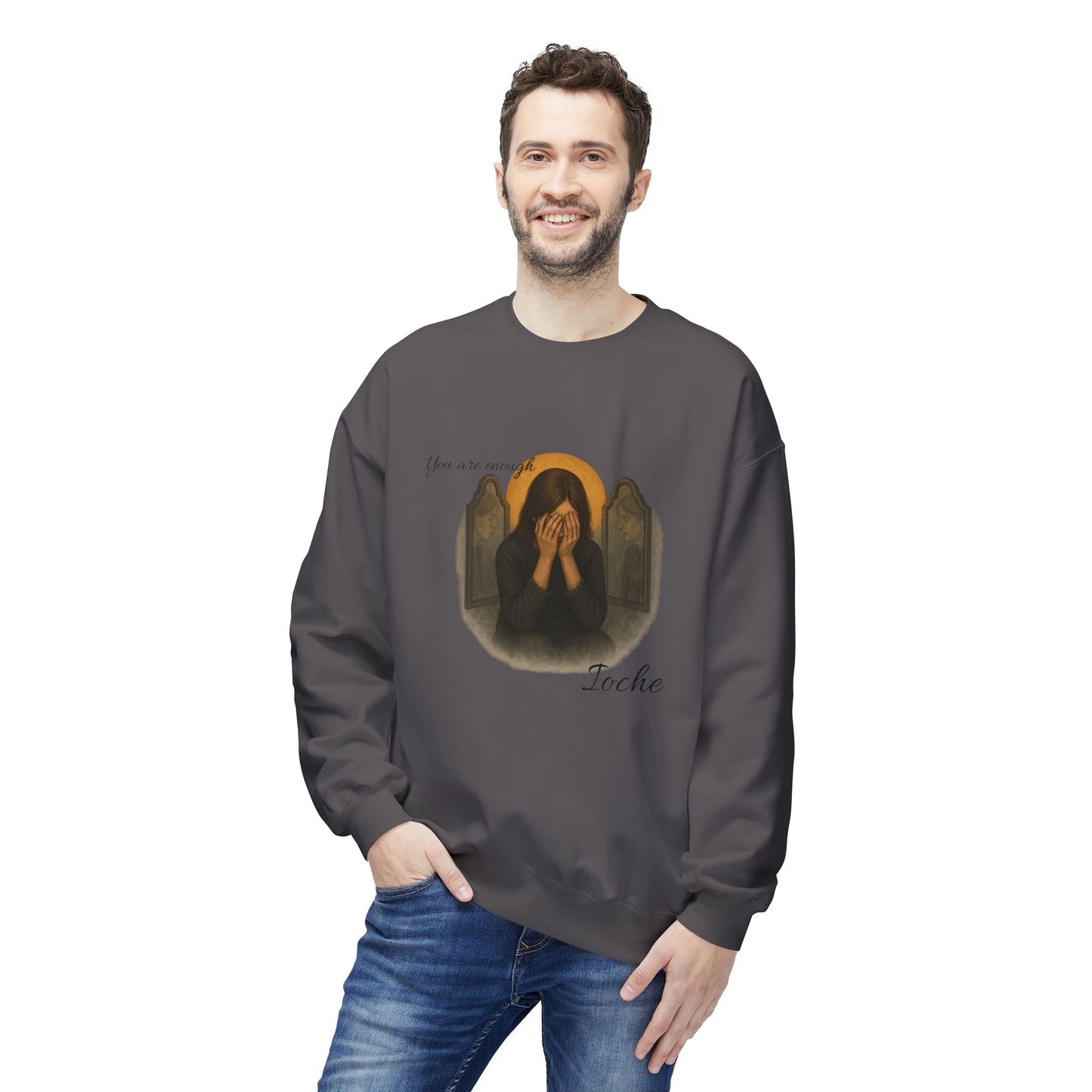 Ioche Unisex Midweight Softstyle Fleece Crewneck Sweatshirt