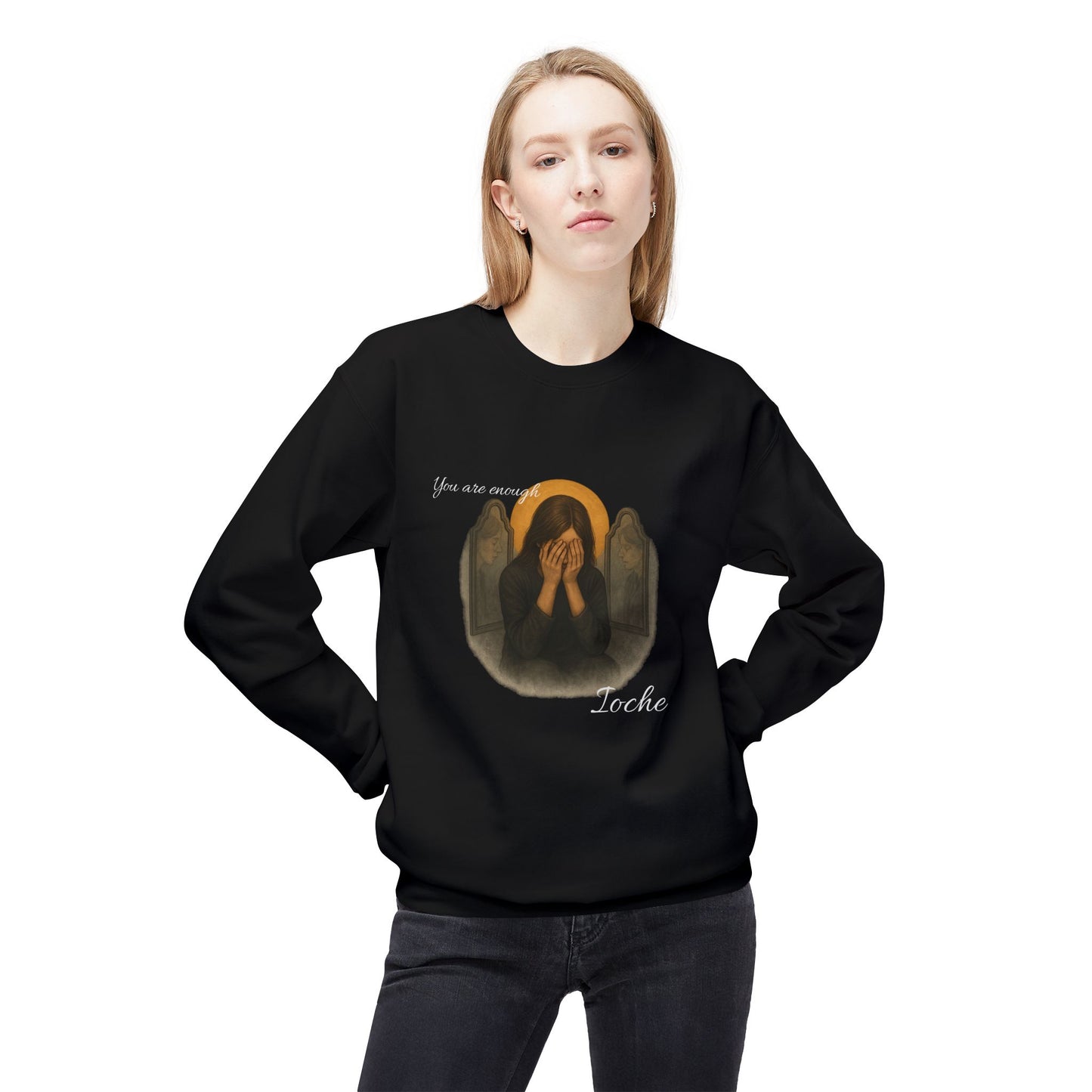 Ioche Unisex Midweight Softstyle Fleece Crewneck Sweatshirt