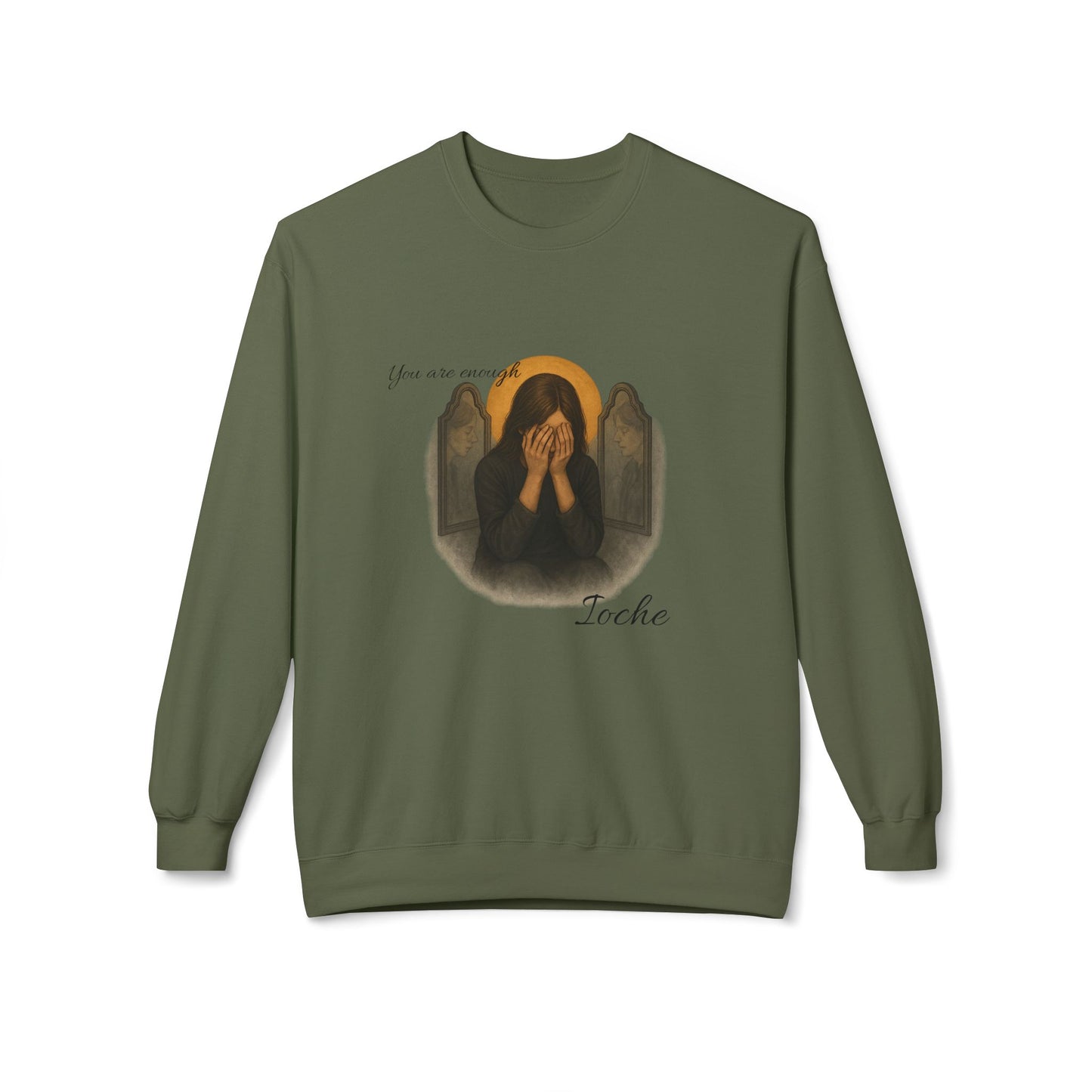 Ioche Unisex Midweight Softstyle Fleece Crewneck Sweatshirt