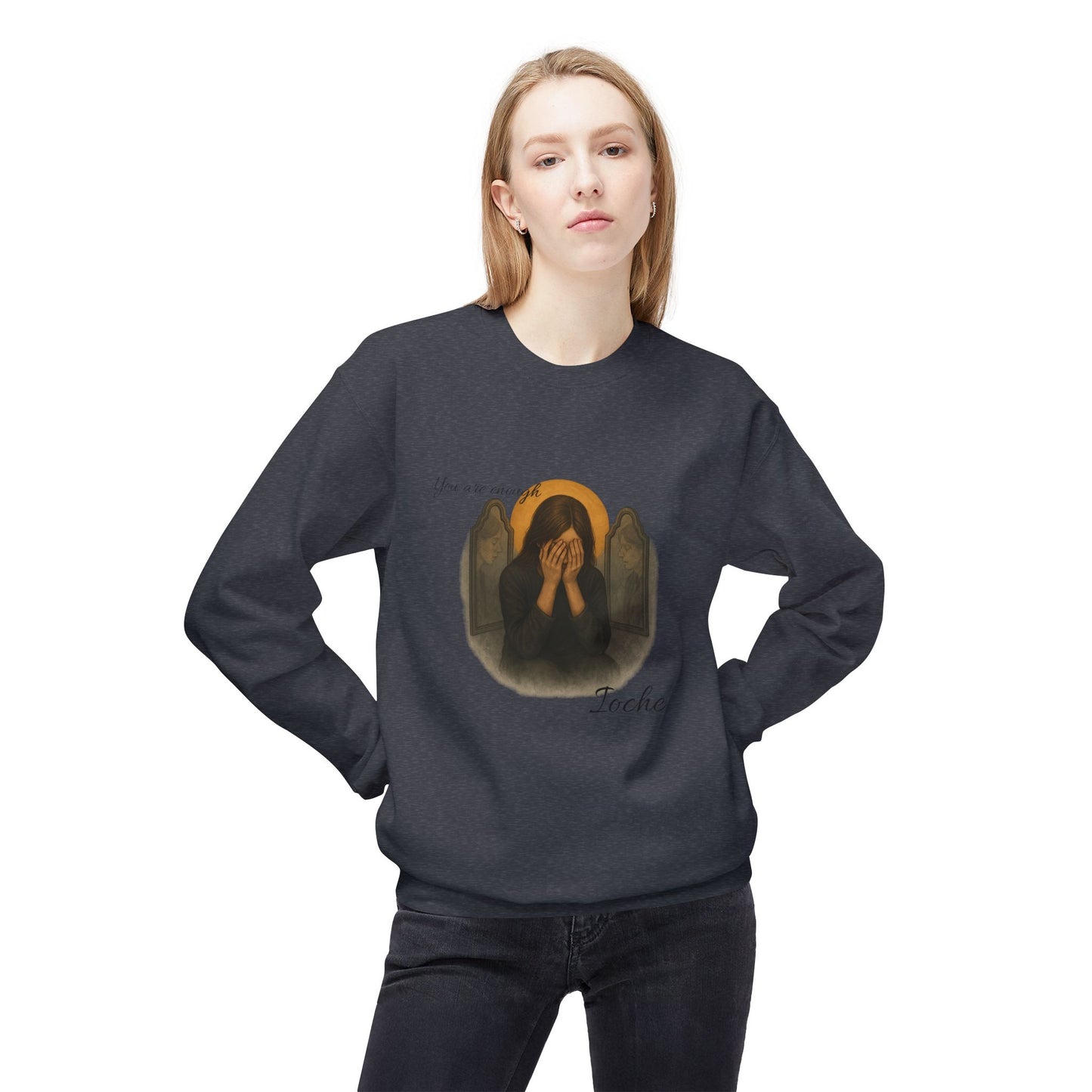 Ioche Unisex Midweight Softstyle Fleece Crewneck Sweatshirt