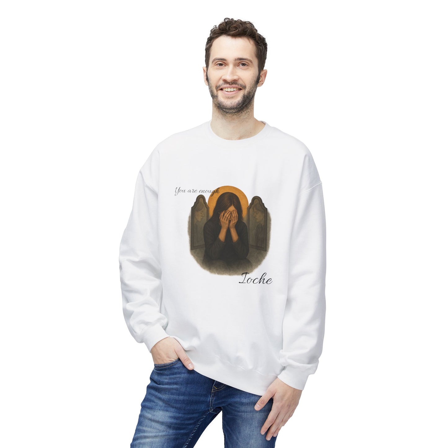 Ioche Unisex Midweight Softstyle Fleece Crewneck Sweatshirt