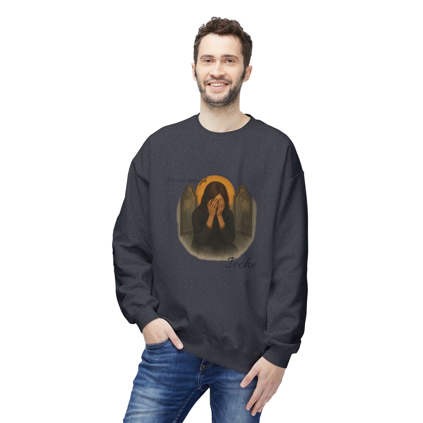 Ioche Unisex Midweight Softstyle Fleece Crewneck Sweatshirt