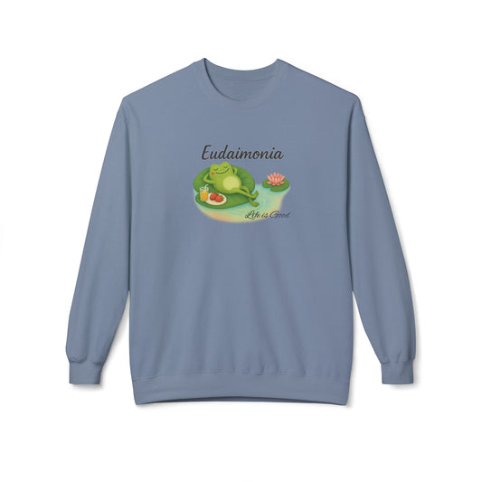 Eudaimonia Unisex Midweight Softstyle Fleece Crewneck Sweatshirt