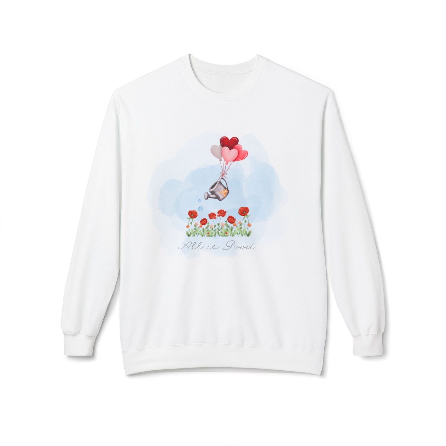 All Is Good Crewneck Sweatshirt - Life is Good Design