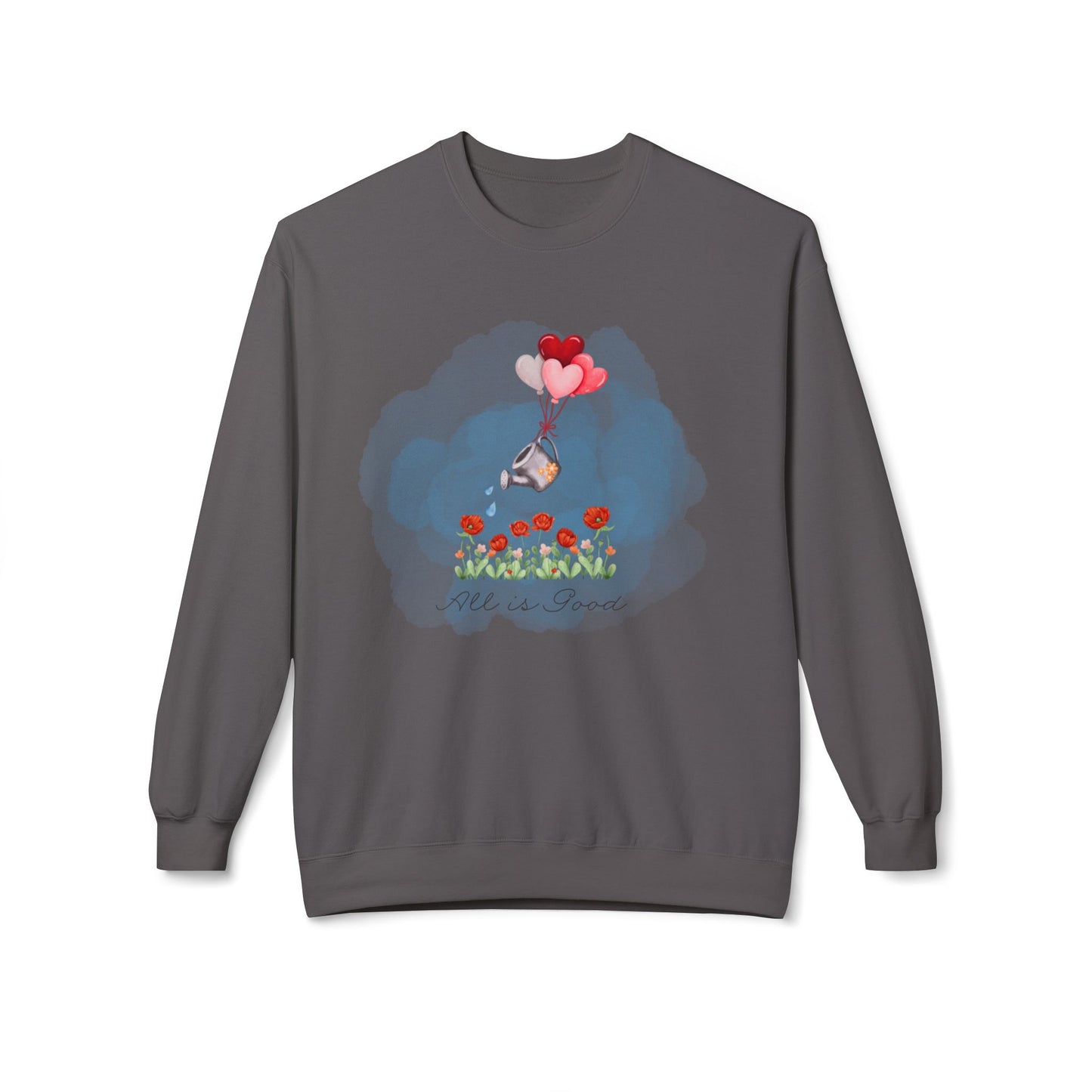 All Is Good Crewneck Sweatshirt - Life is Good Design