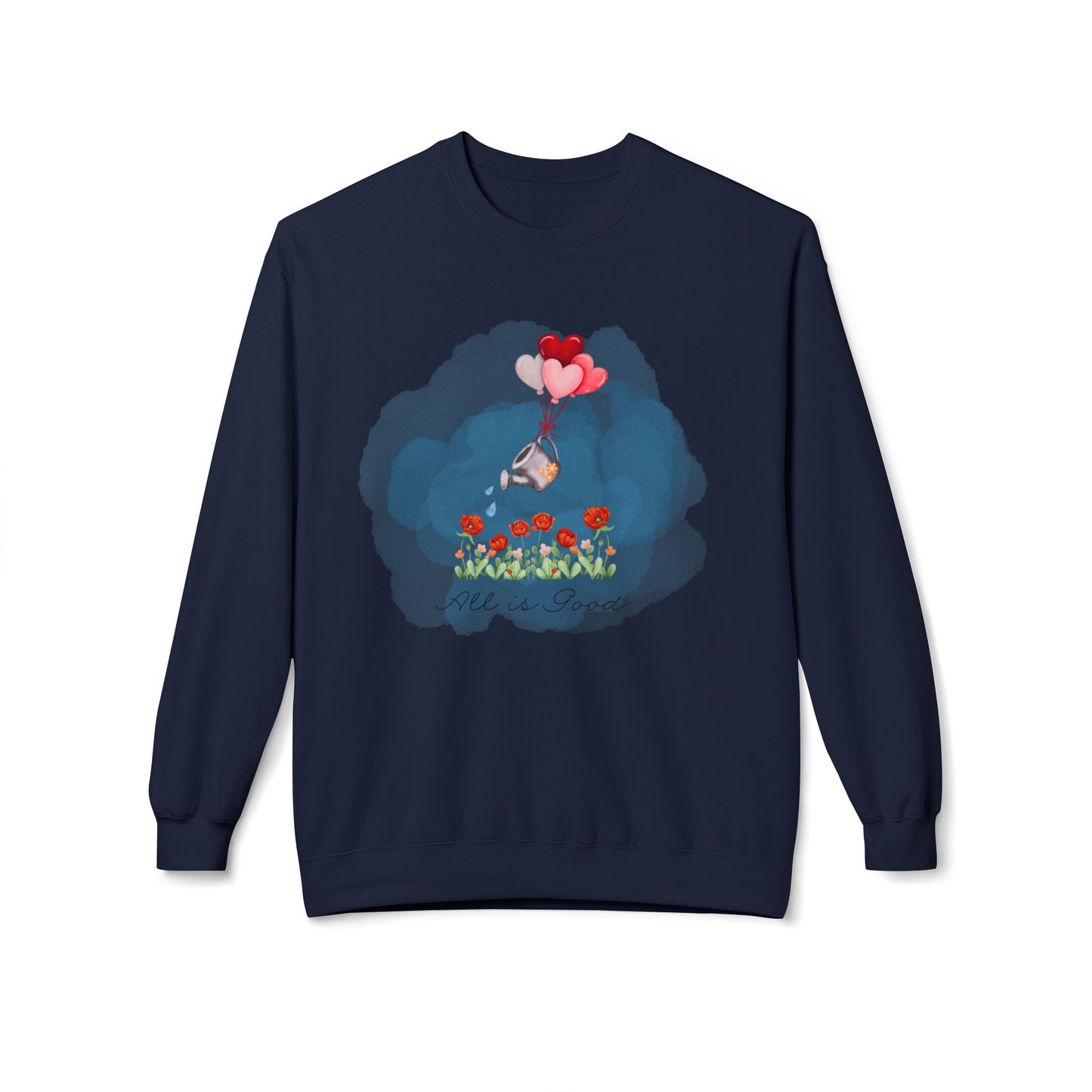 All Is Good Crewneck Sweatshirt - Life is Good Design