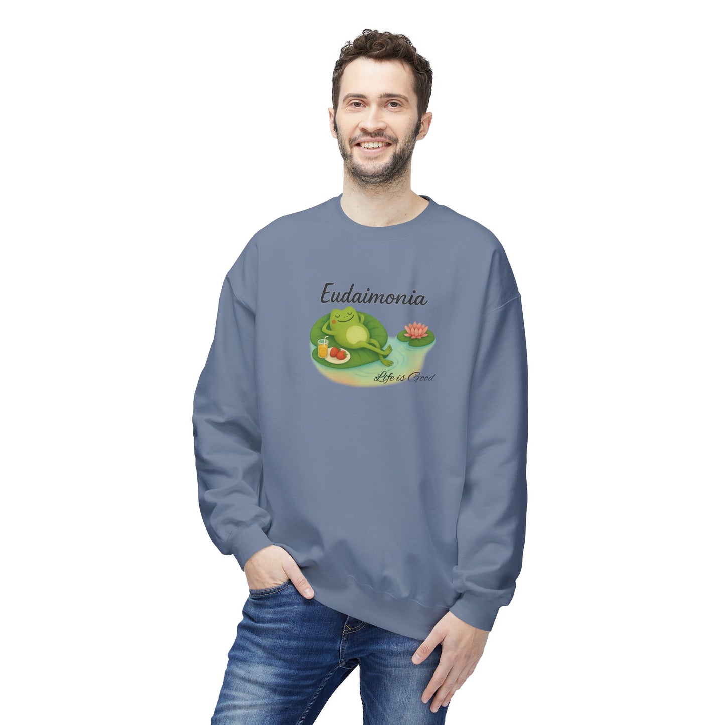 Eudaimonia Unisex Midweight Softstyle Fleece Crewneck Sweatshirt